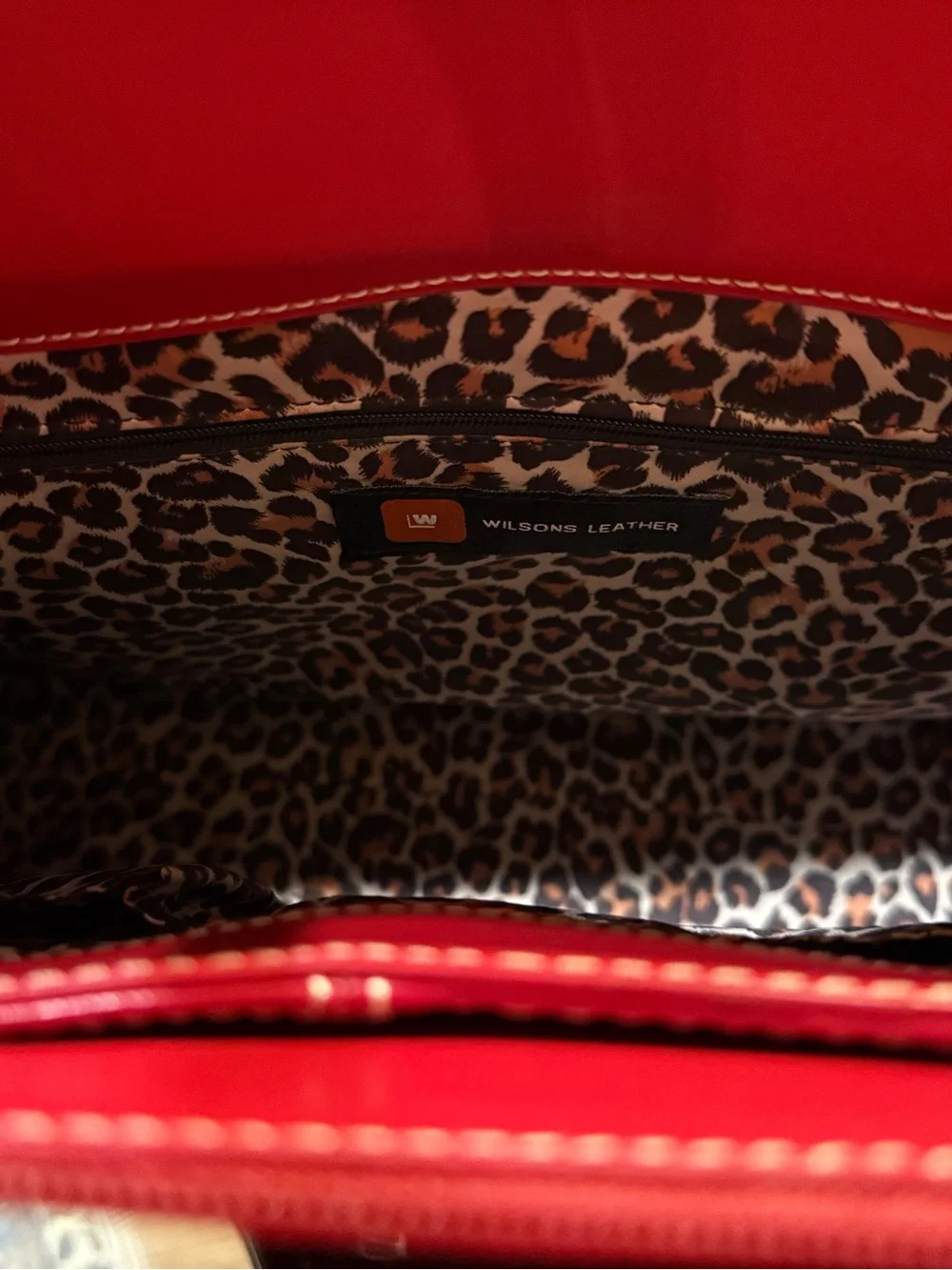 Red Structured Leather Tote Bag - Classic Women’s Work Bag
